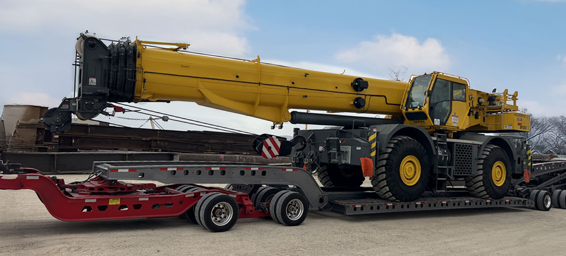 Specialized freight transport pictured in Matson Logistics company materials