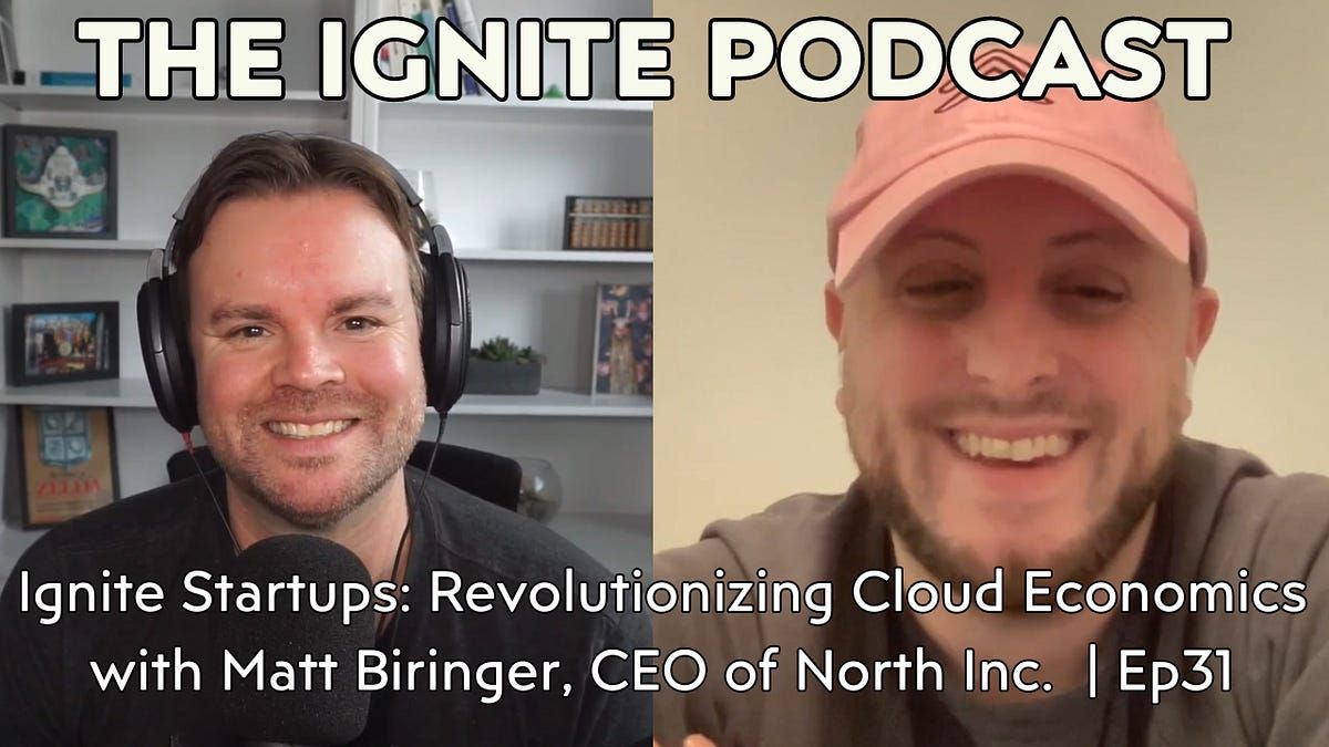 Brian Bell and Matt Biringer in the artwork for episode 31 of the Ignite Podcast