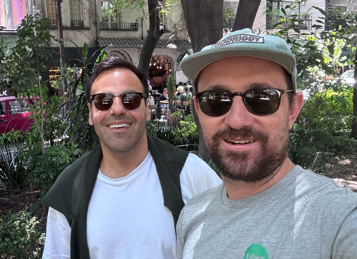 Matt Khoury, left, and LOKE co-founder Tom Booth outdoors