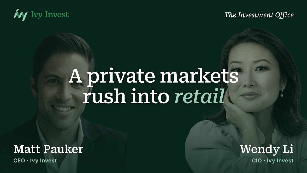 The Investment Office episode artwork featuring Matt Pauker and Wendy Li