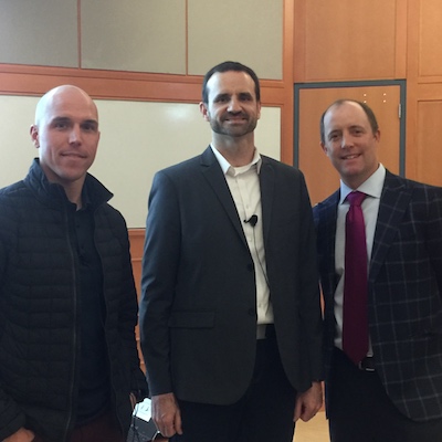Matt Tant, Joe Christopher and Jason Chambers at the Vanderbilt lecture event