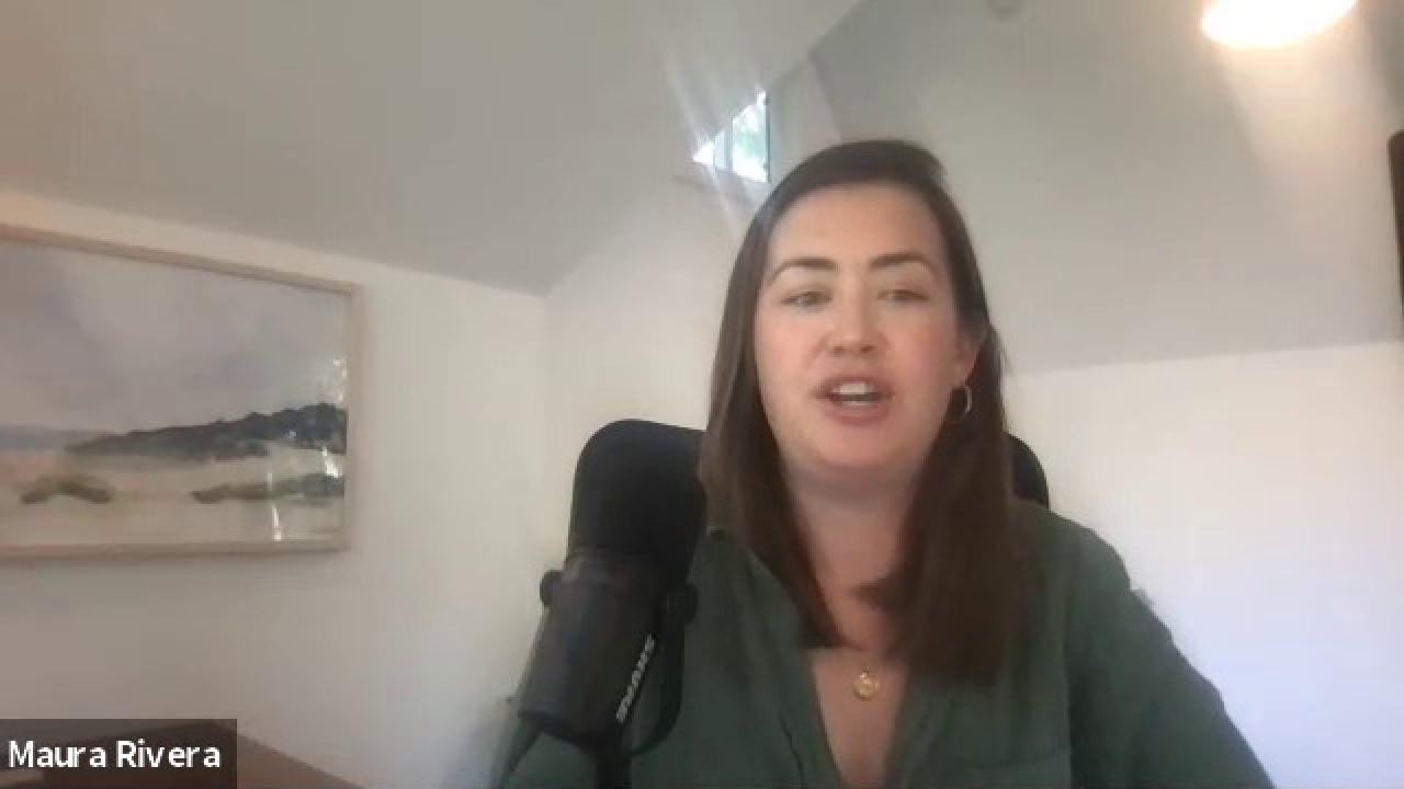 Maura Rivera speaking during a recorded Qualified interview