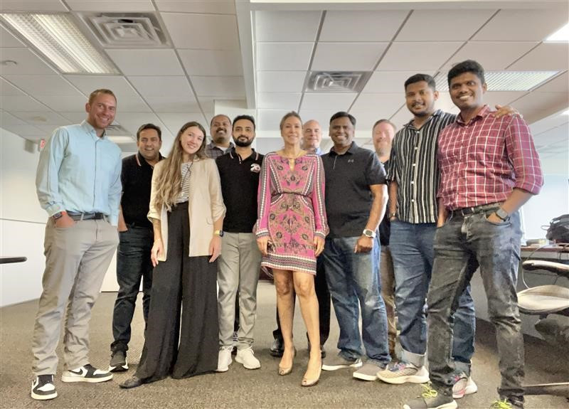 McFadyen Digital colleagues gathered for a collaboration day in the Virginia office
