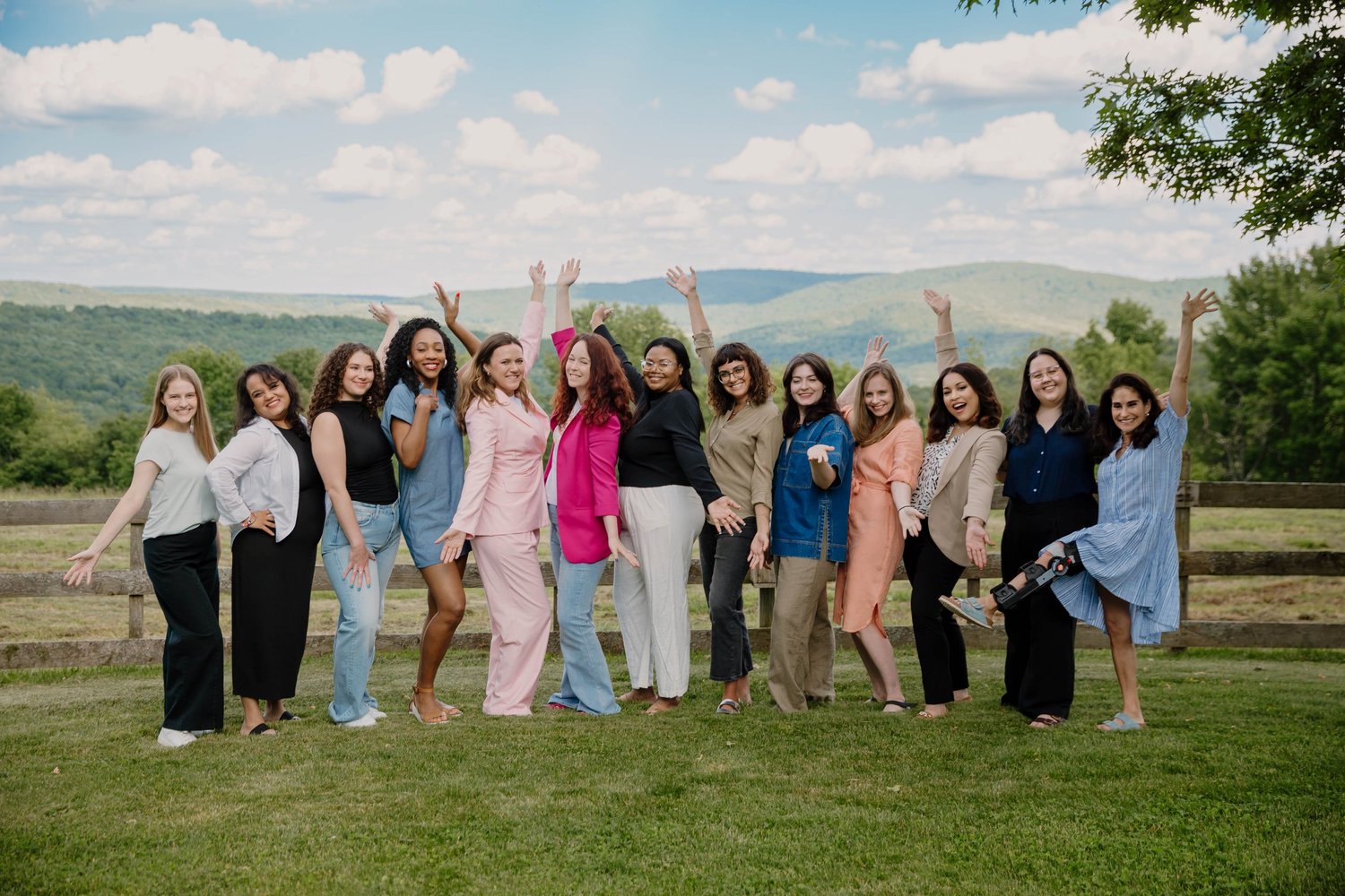 Members of the McPherson Strategies team gathered outdoors