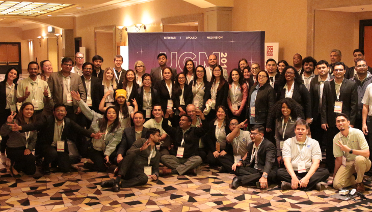 Group gathered at a historical Meditab IMS user-group meeting.