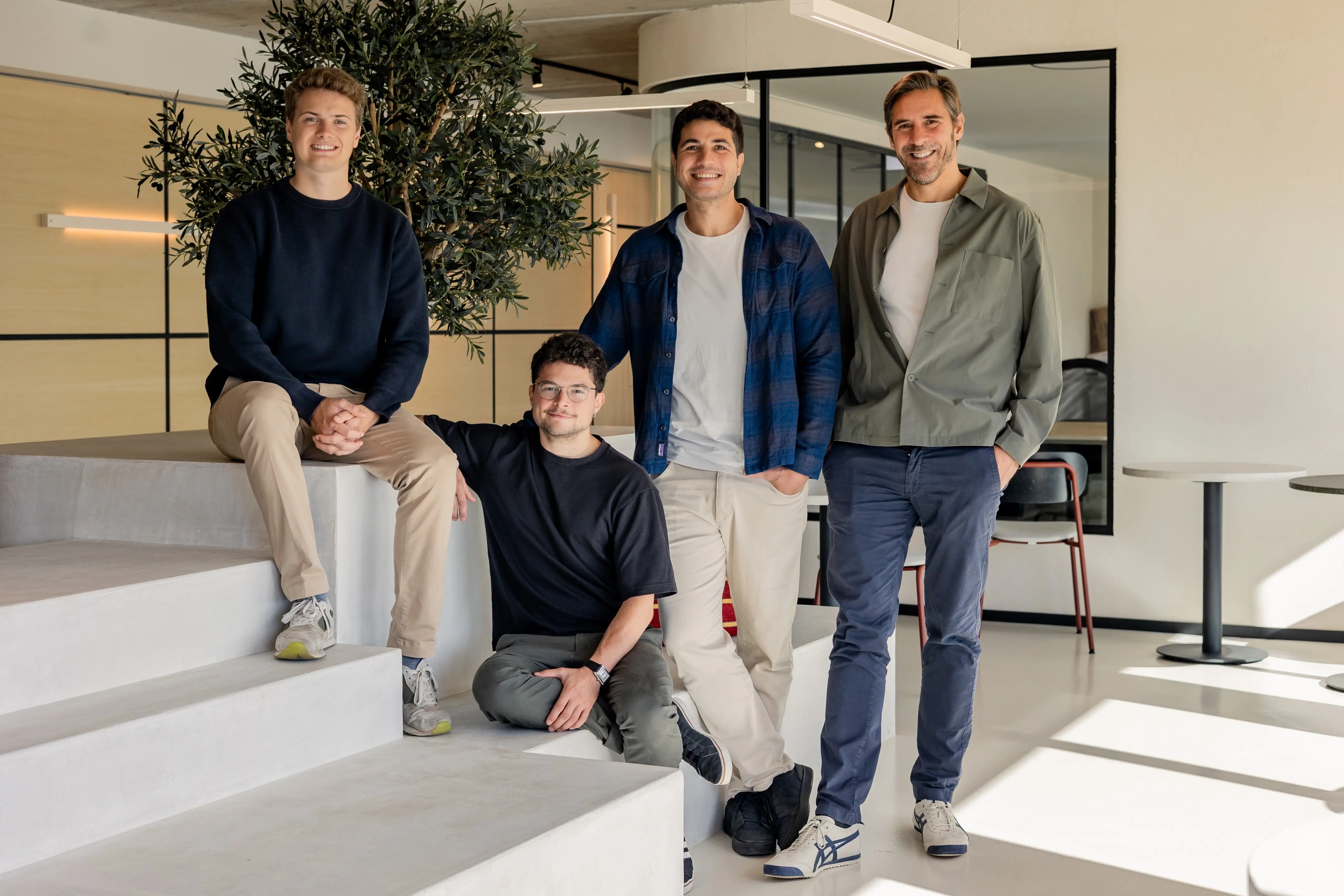 Thibaut Nyssens, Martin Delobbe, Mehdi Boudoukhane and Thibaud Elzière together at Cycle