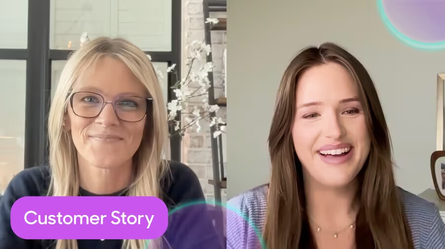 Melanie Nelson in a video conversation about Rightsline's AI-assisted inbound marketing program
