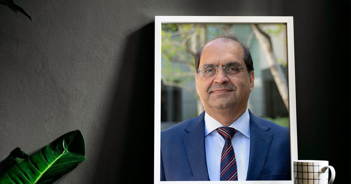 Mercatus founder Haresh Patel in a portrait