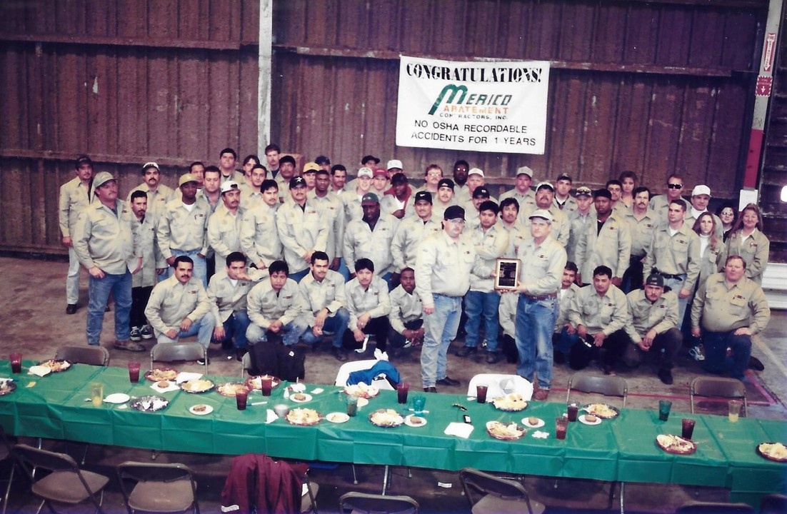 Merico employees at the appreciation lunch identified as 1998 in Jeff Shannon's retrospective