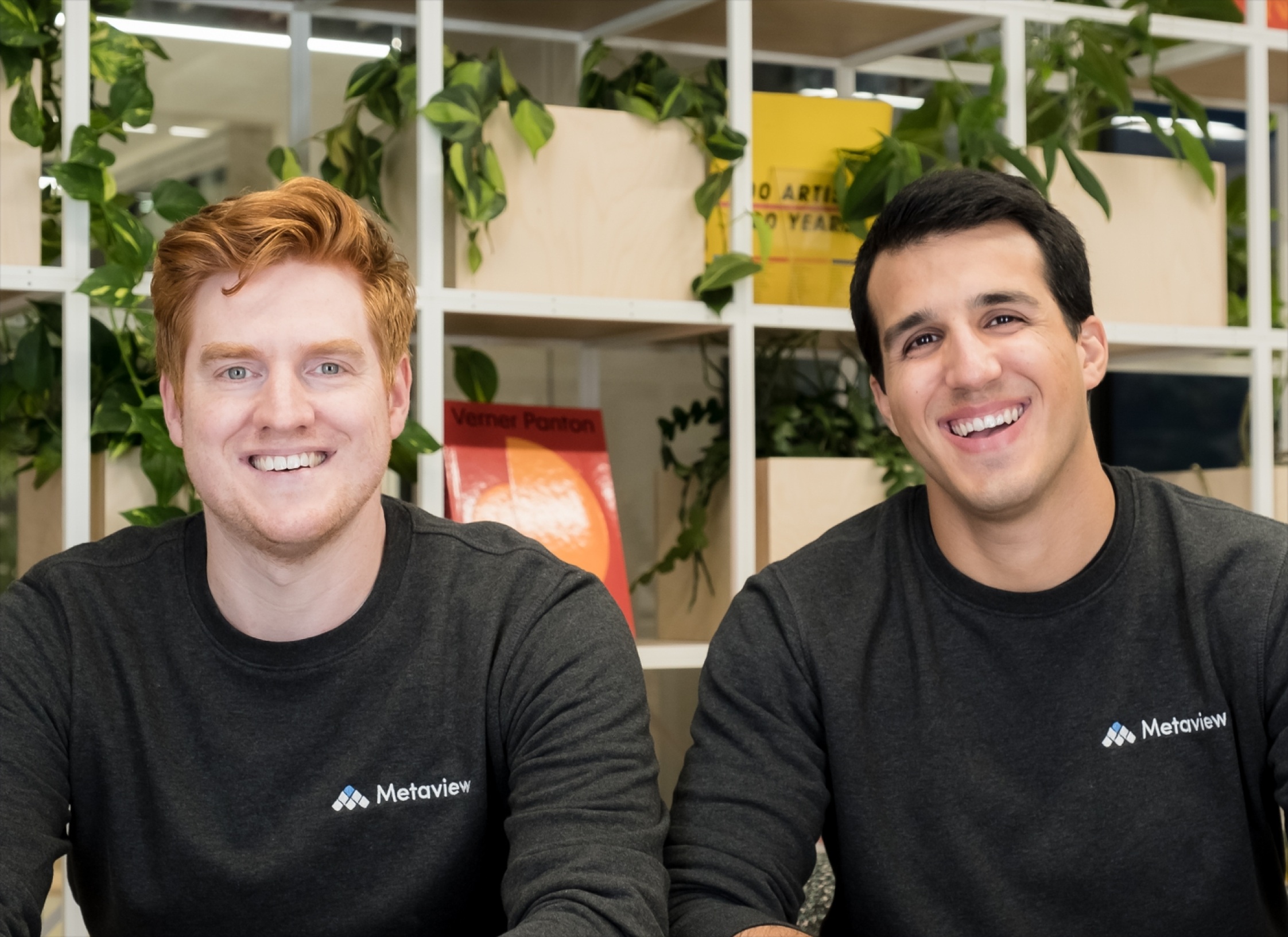Metaview co-founders Siadhal Magos and Shahriar Tajbakhsh sitting together