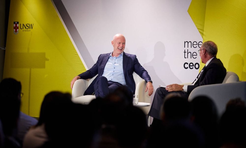 Michael Dorrell and David Gonski at UNSW Business School’s Meet the CEO event