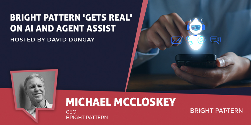 CX Today promotional artwork for Michael McCloskey’s interview about AI and agent assist