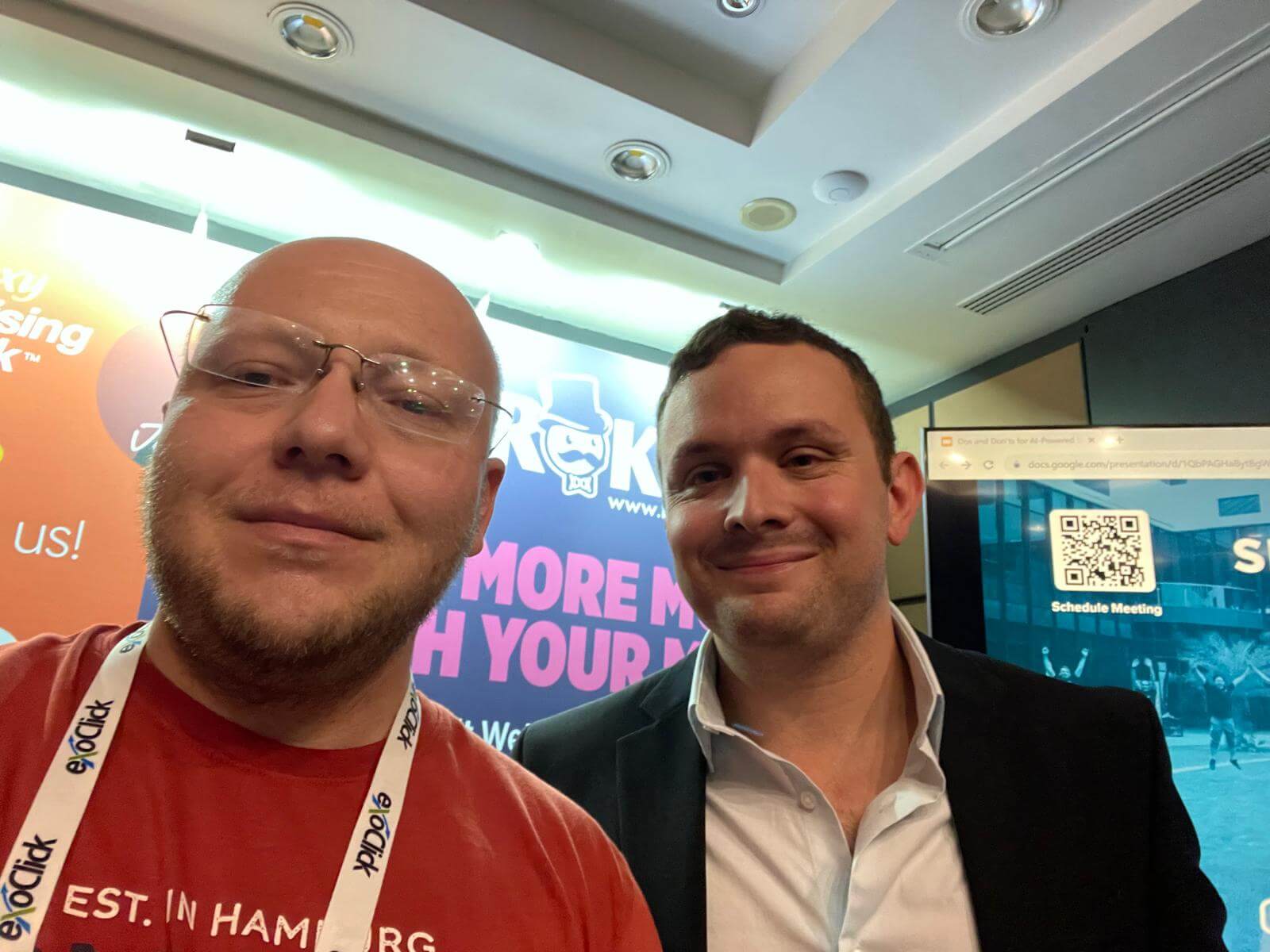 Daniel Stanica, left, and Michael Melen, right, at TES Affiliate Prague 2024
