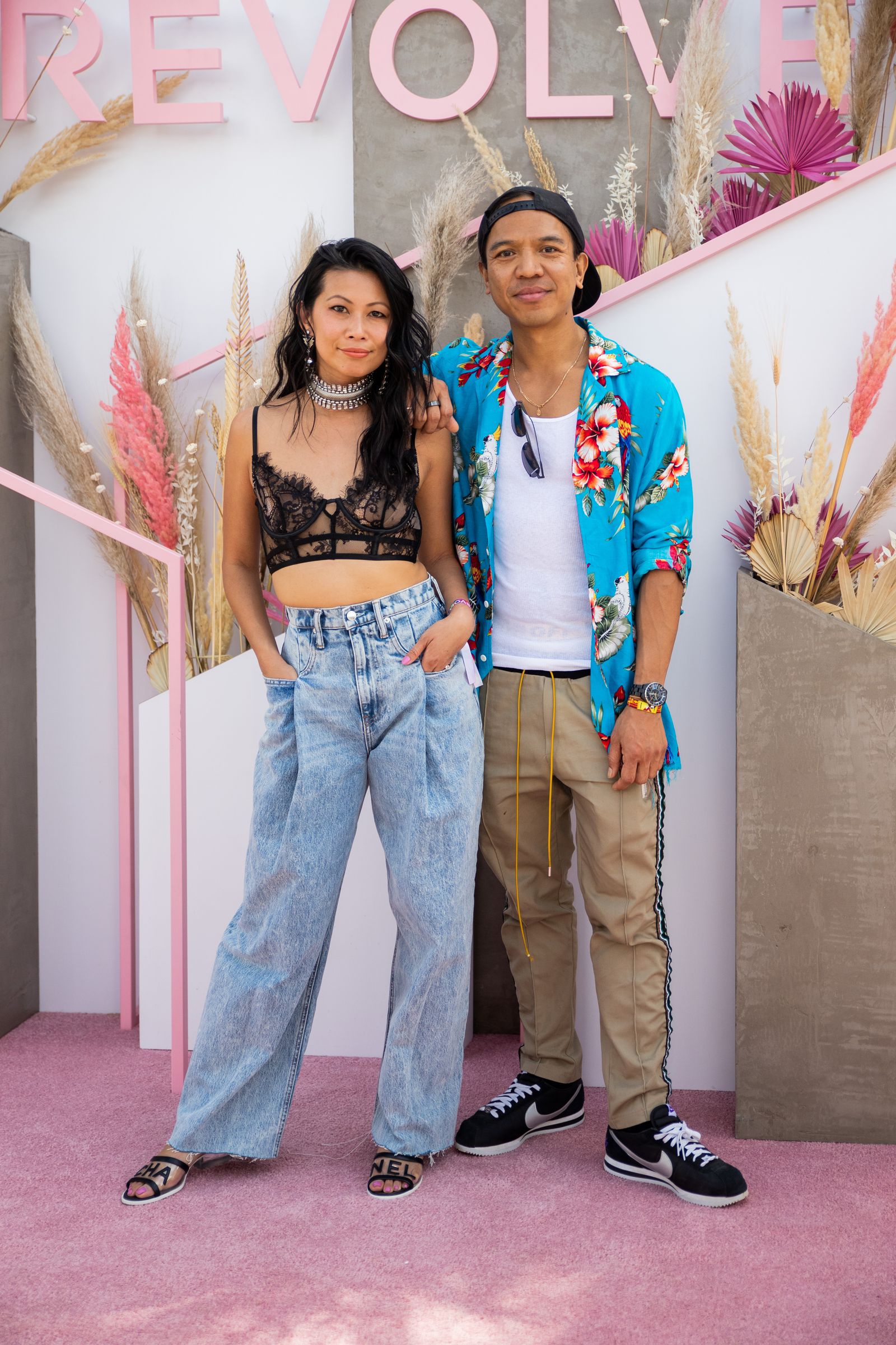 Raissa Gerona and Michael Mente at REVOLVE Festival in 2019