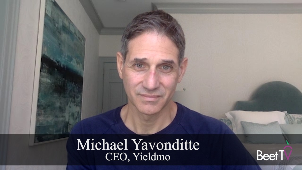 Michael Yavonditte speaking remotely in his October 2021 Beet.TV interview