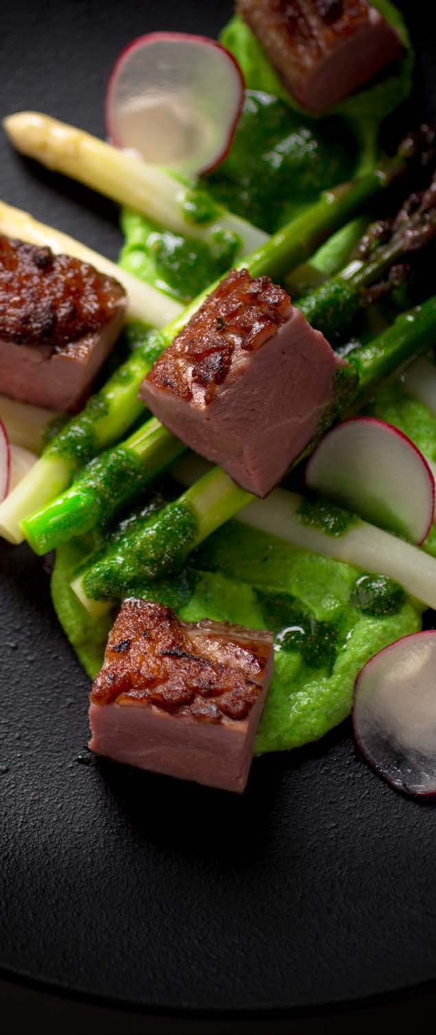 A plated restaurant dish photographed for the Niagara hospitality work associated with Michelle Kline's earlier marketing career