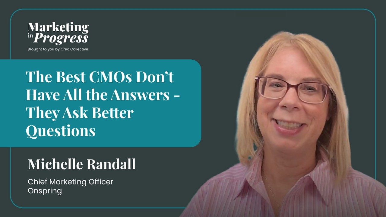 Michelle Randall pictured in the Marketing in Progress interview about asking better questions