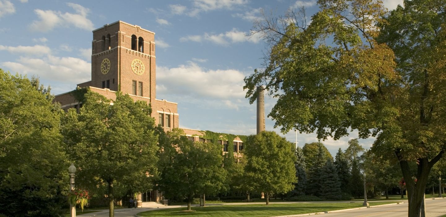 Kohler’s red-brick headquarters with its clock tower in Wisconsin