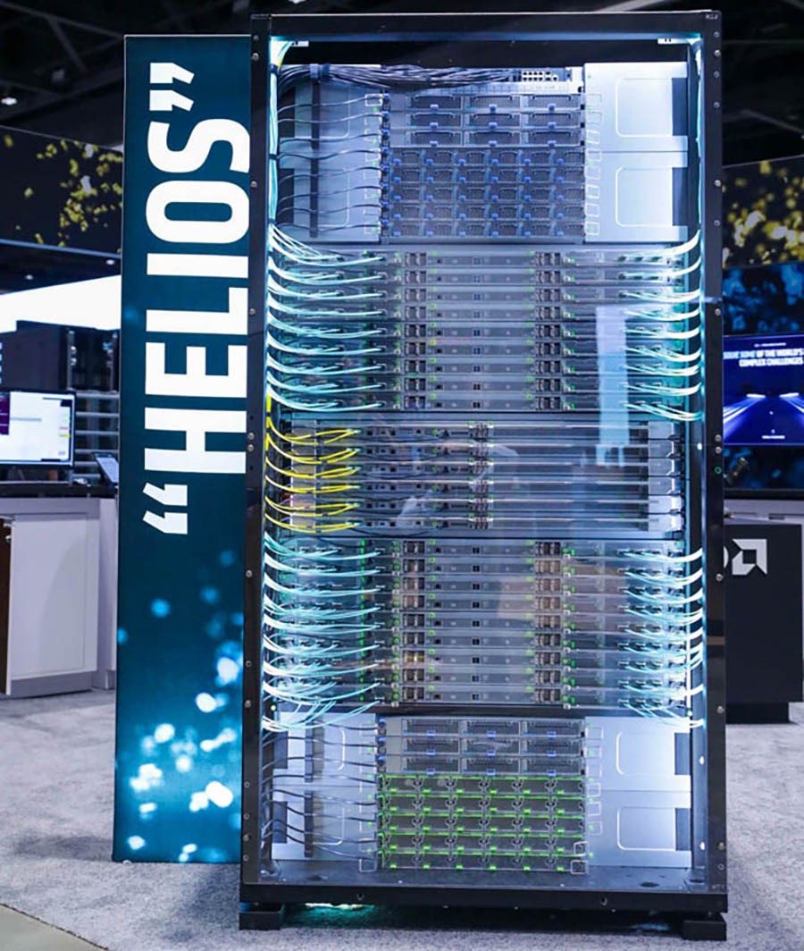 An earlier Helios rack demonstration at OCP Summit 2025