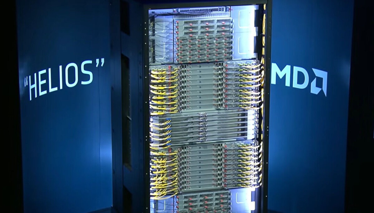 AMD’s Helios rack on display