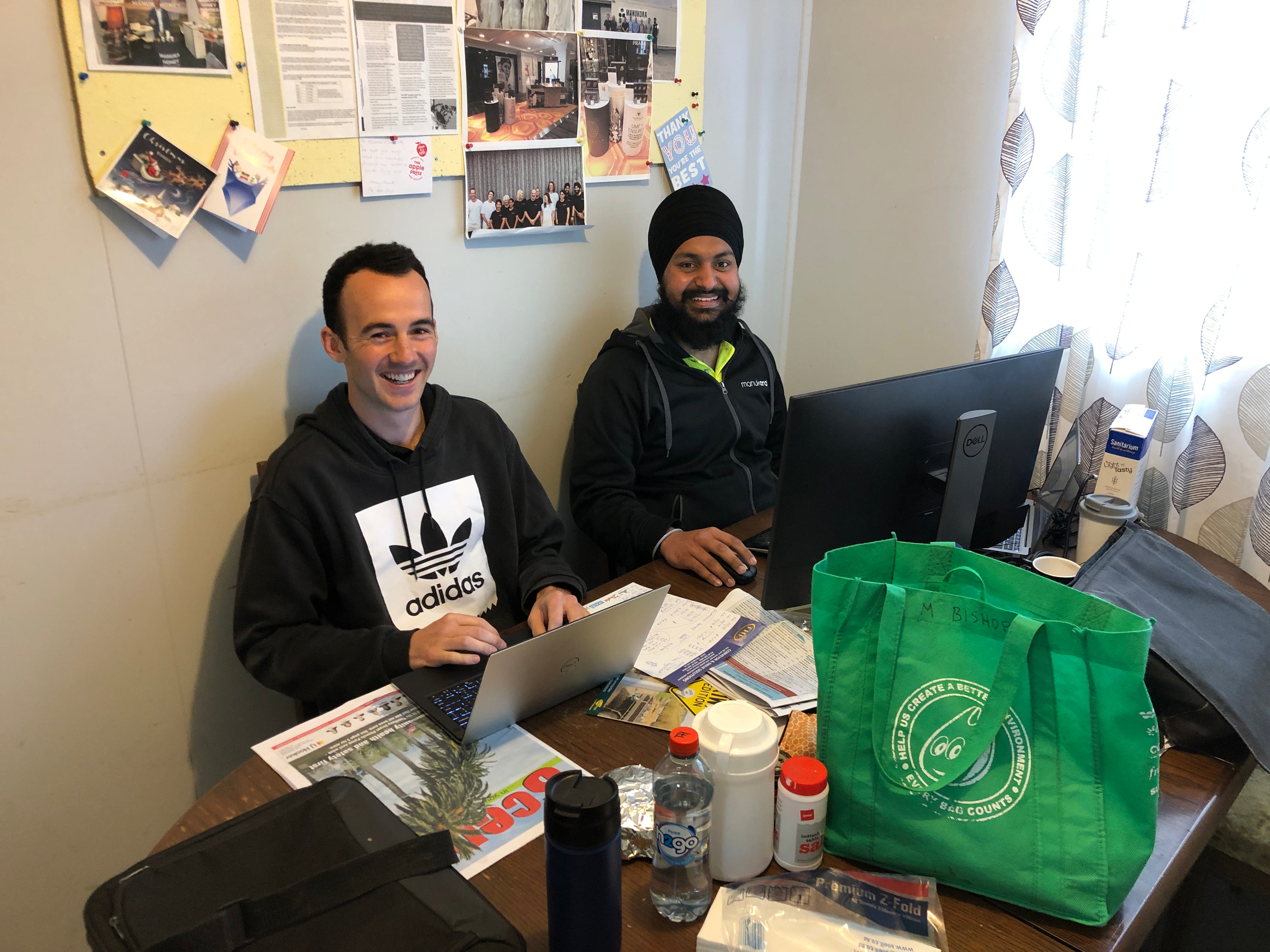 The small first Manukora office at the original packing shed