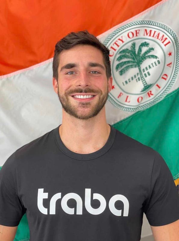 Portrait of Mike Shebat, CEO and co-founder of Traba