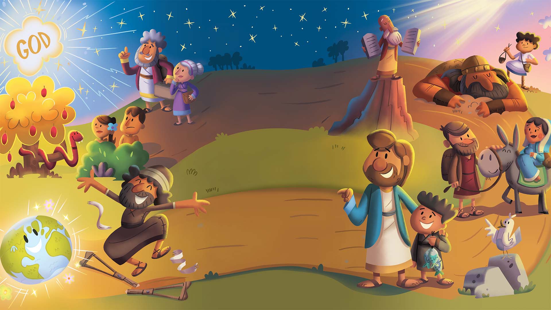 Minno Laugh and Grow Bible for Kids animated series artwork