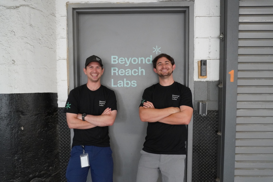 Beyond Reach Labs co-founders Mitchell Fogelson and Pele Collins standing together