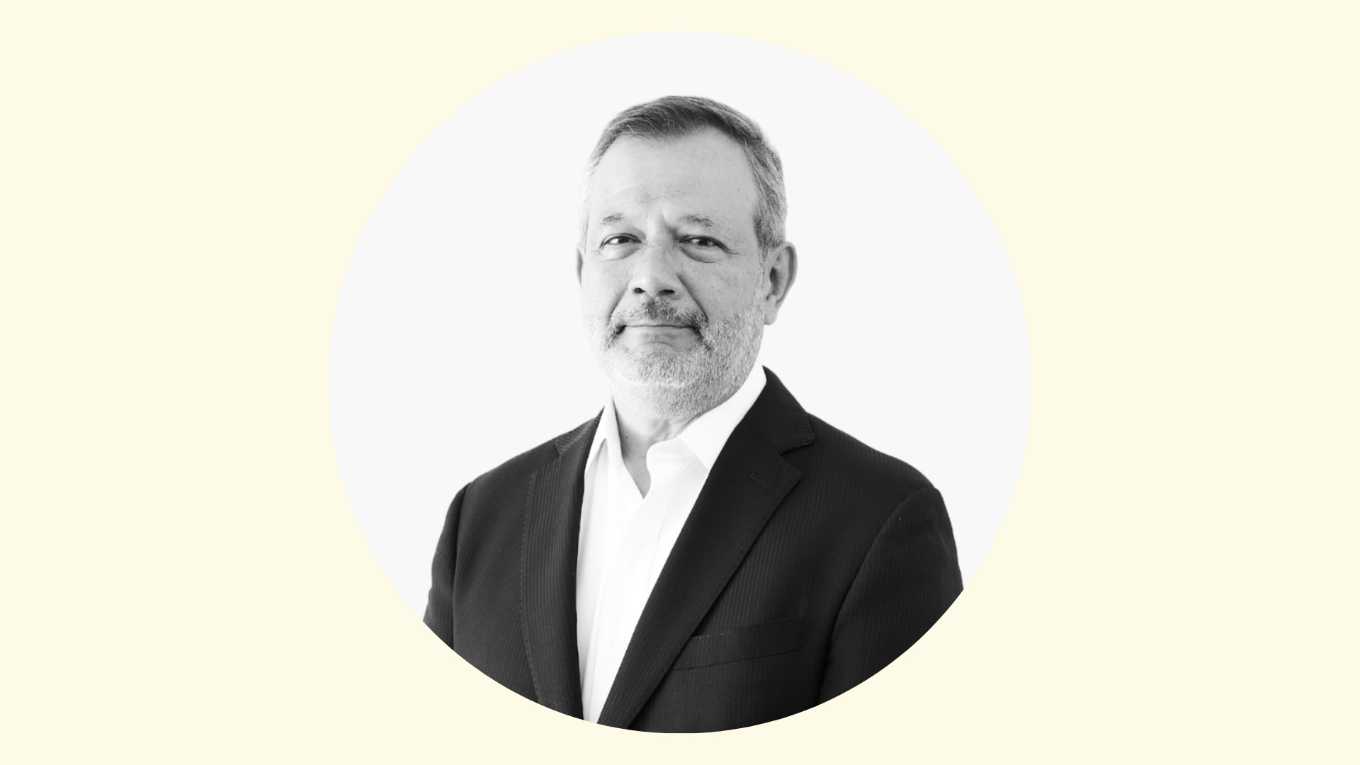 José García Herz, MKF Group founder and managing partner, in an official black-and-white portrait