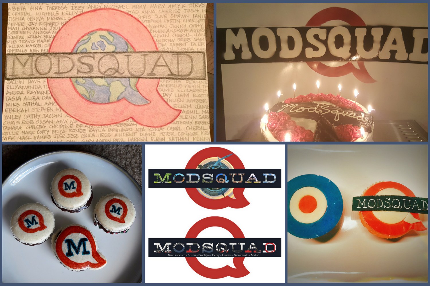ModSquad craft contest entries celebrating the company's 10th anniversary