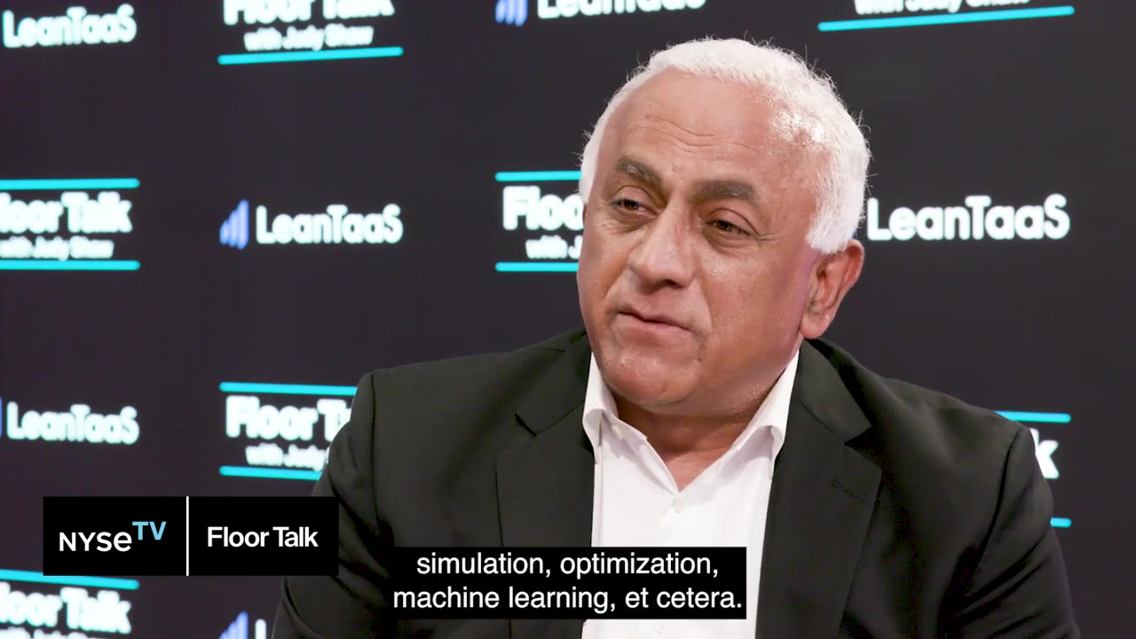 Mohan Giridharadas speaking during his NYSE Floor Talk interview