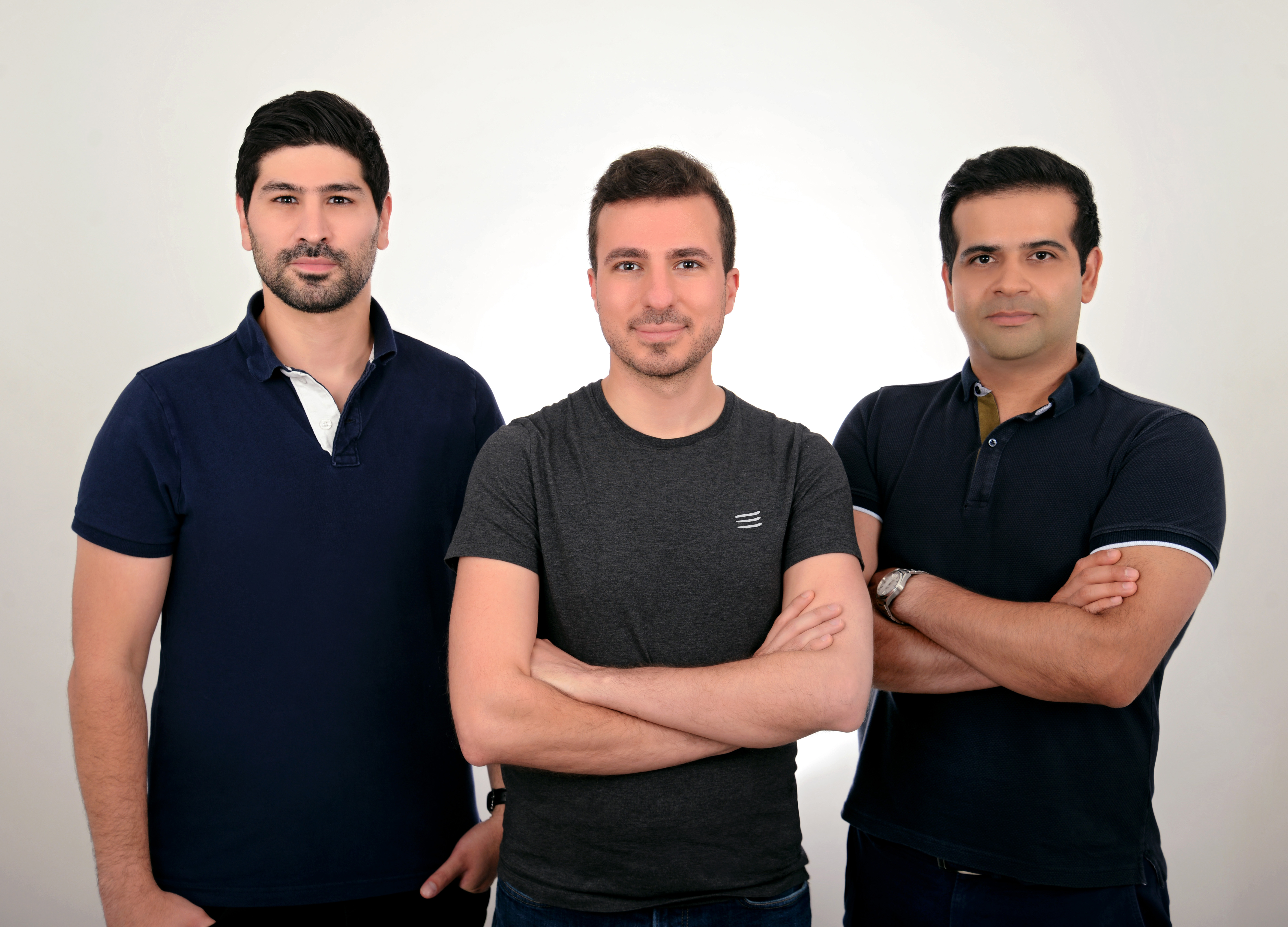 Tribe co-founders Soheil Alavi, Siavash Mahmoudian and Mohsen Malayeri standing together