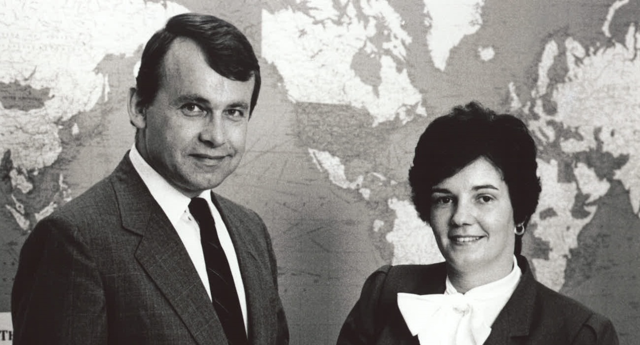 Archival portrait of company founders Dieter and Catherine Ungerboeck