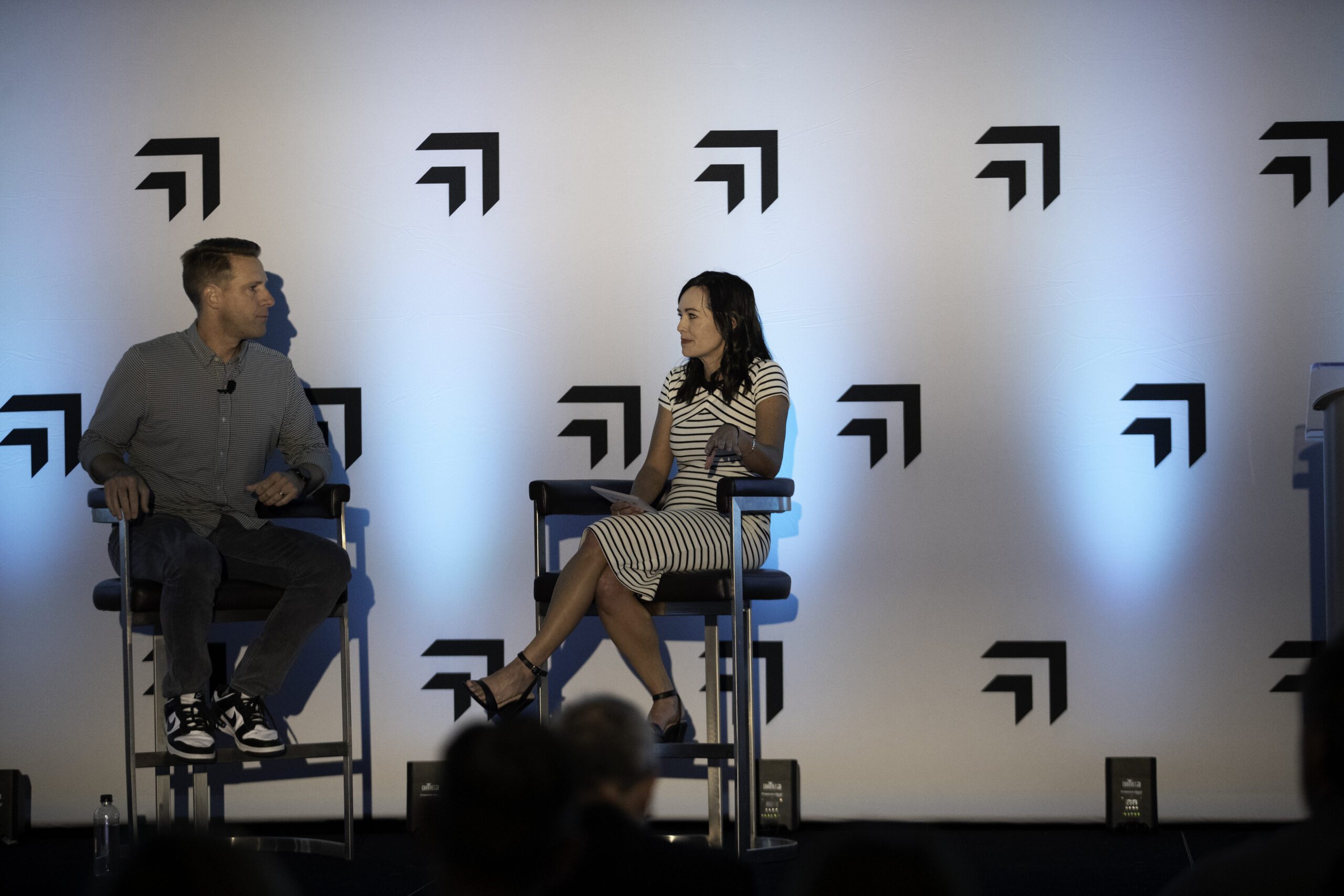 Monica Ho in conversation with Mike Westgate onstage at SOCi ReImagine 2024