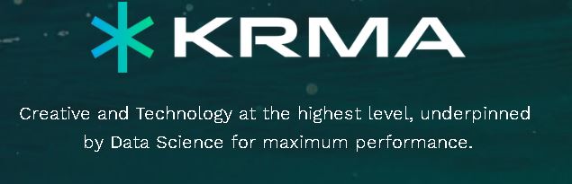 KRMA brand artwork describing its creative, technology and data science services