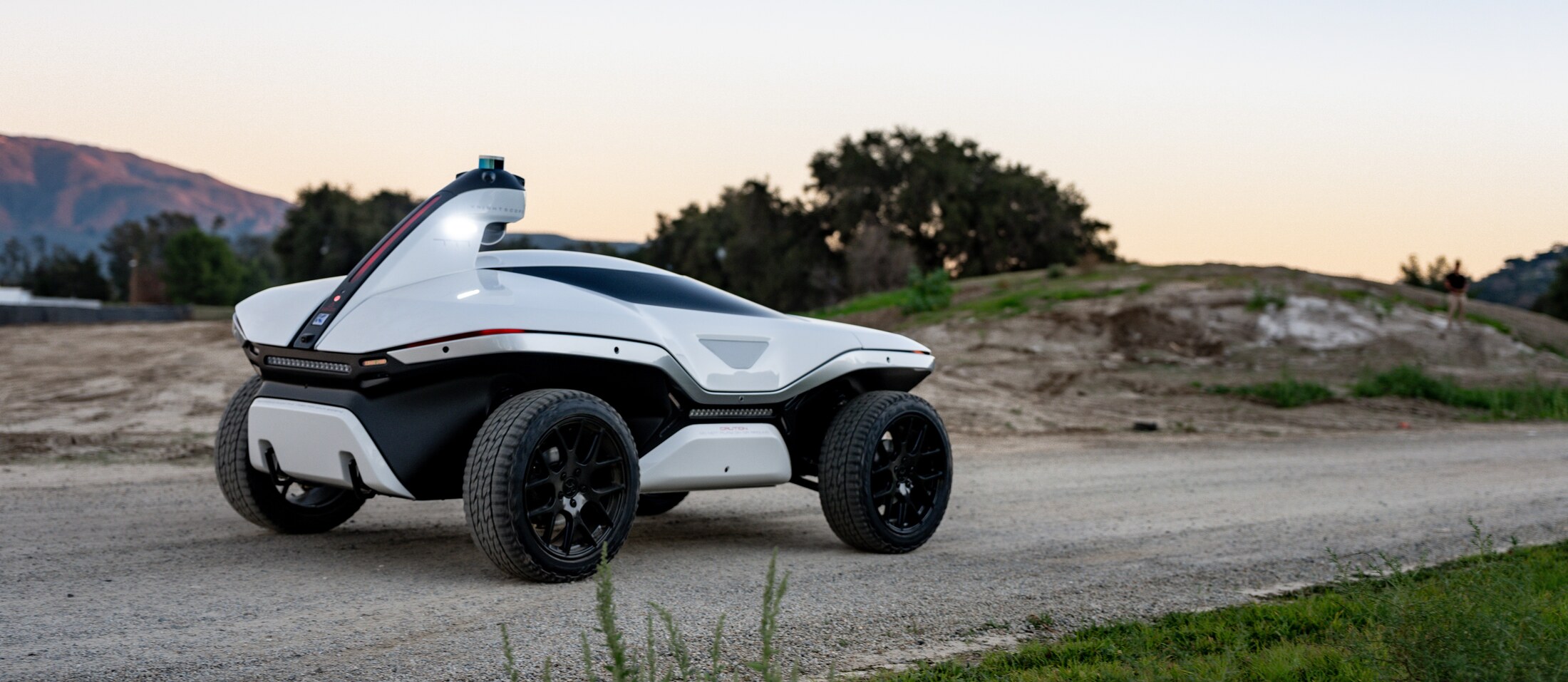 Knightscope K7 all-terrain autonomous security vehicle developed with Motivo