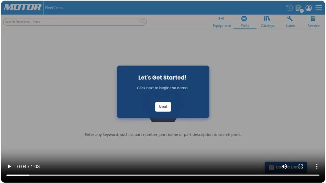 FleetCross product demo preview published by MOTOR