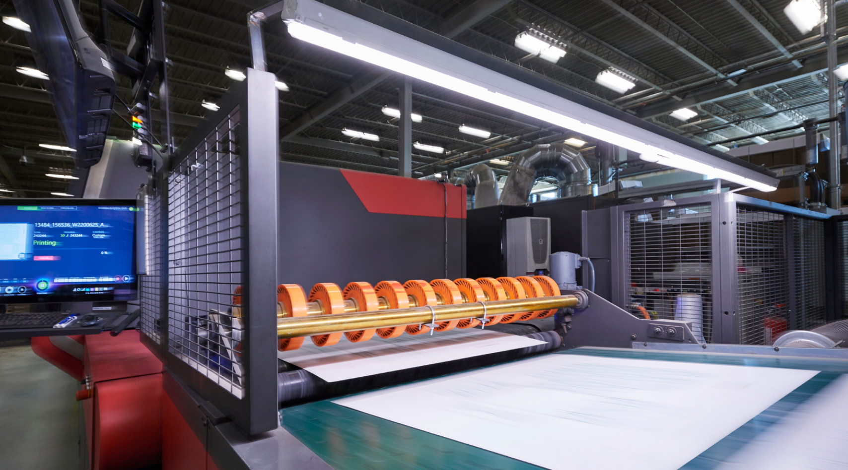 EFI Nozomi printing equipment at Moyy’s manufacturing facility