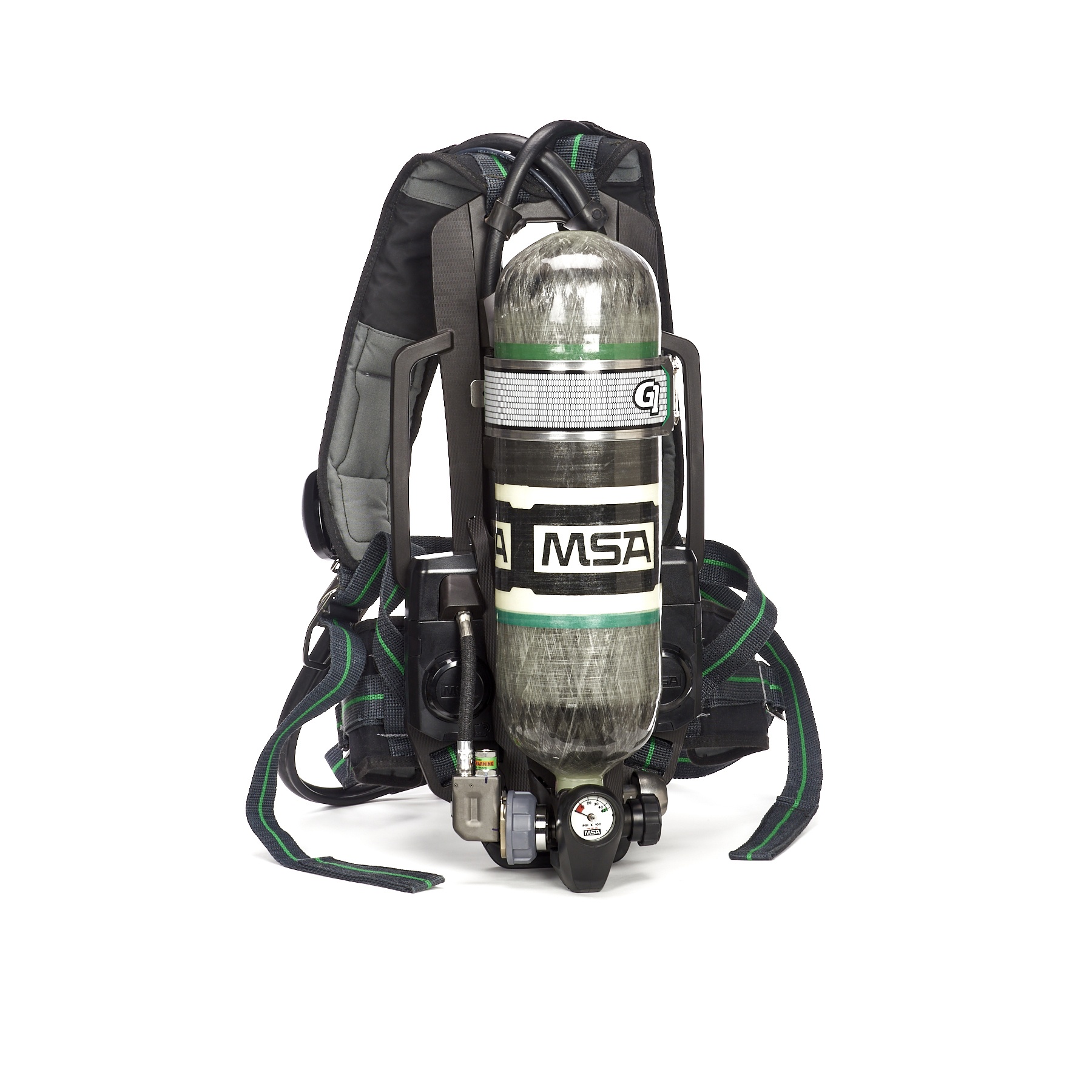 MSA G1 breathing apparatus with air cylinder and harness