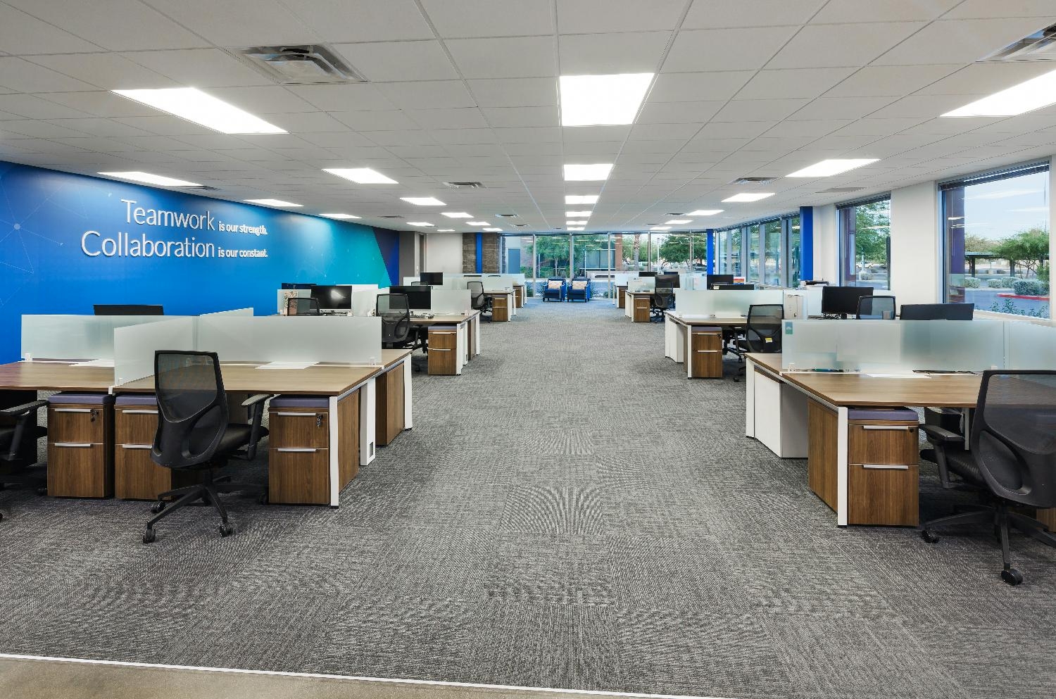 Collaborative workspace in MST’s Chandler office