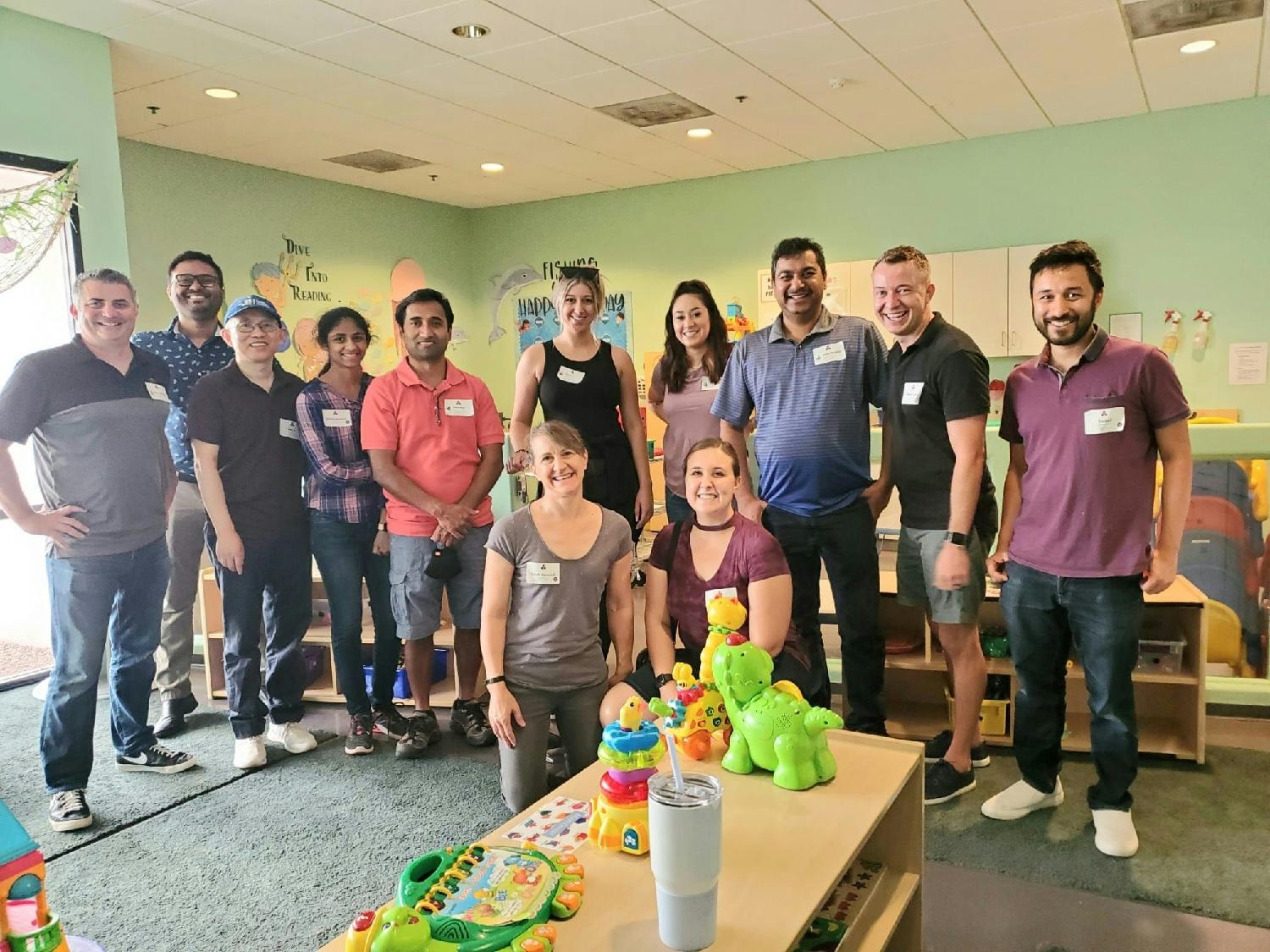 MST colleagues gathered with community partners at a Southwest Autism Research and Resource Center site