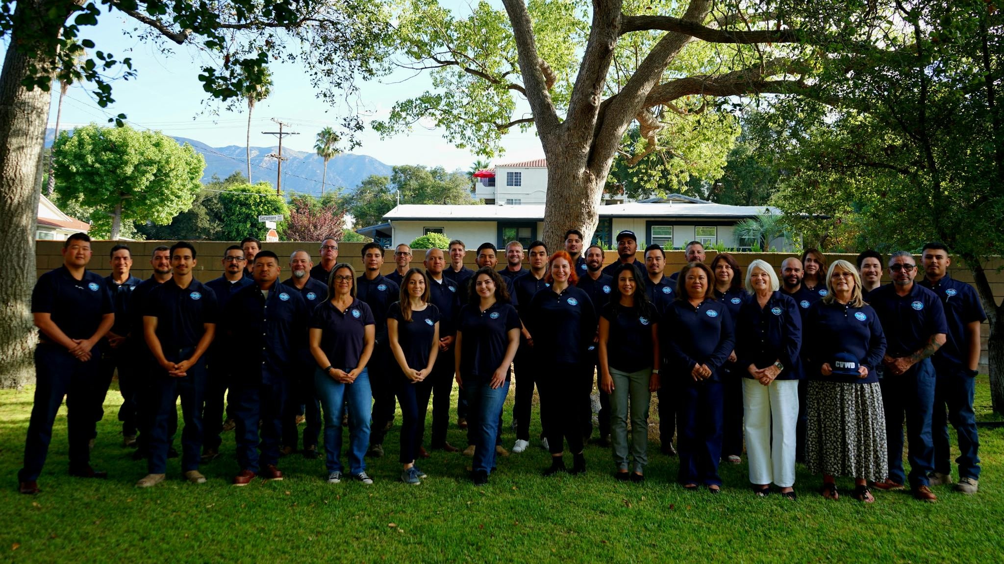 Crescenta Valley Water District team standing together outdoors