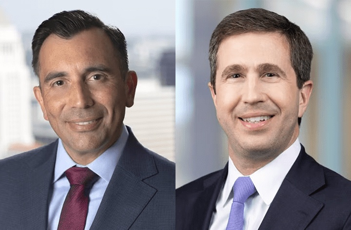 Portraits of Martin Estrada on the left and Daniel Levin on the right