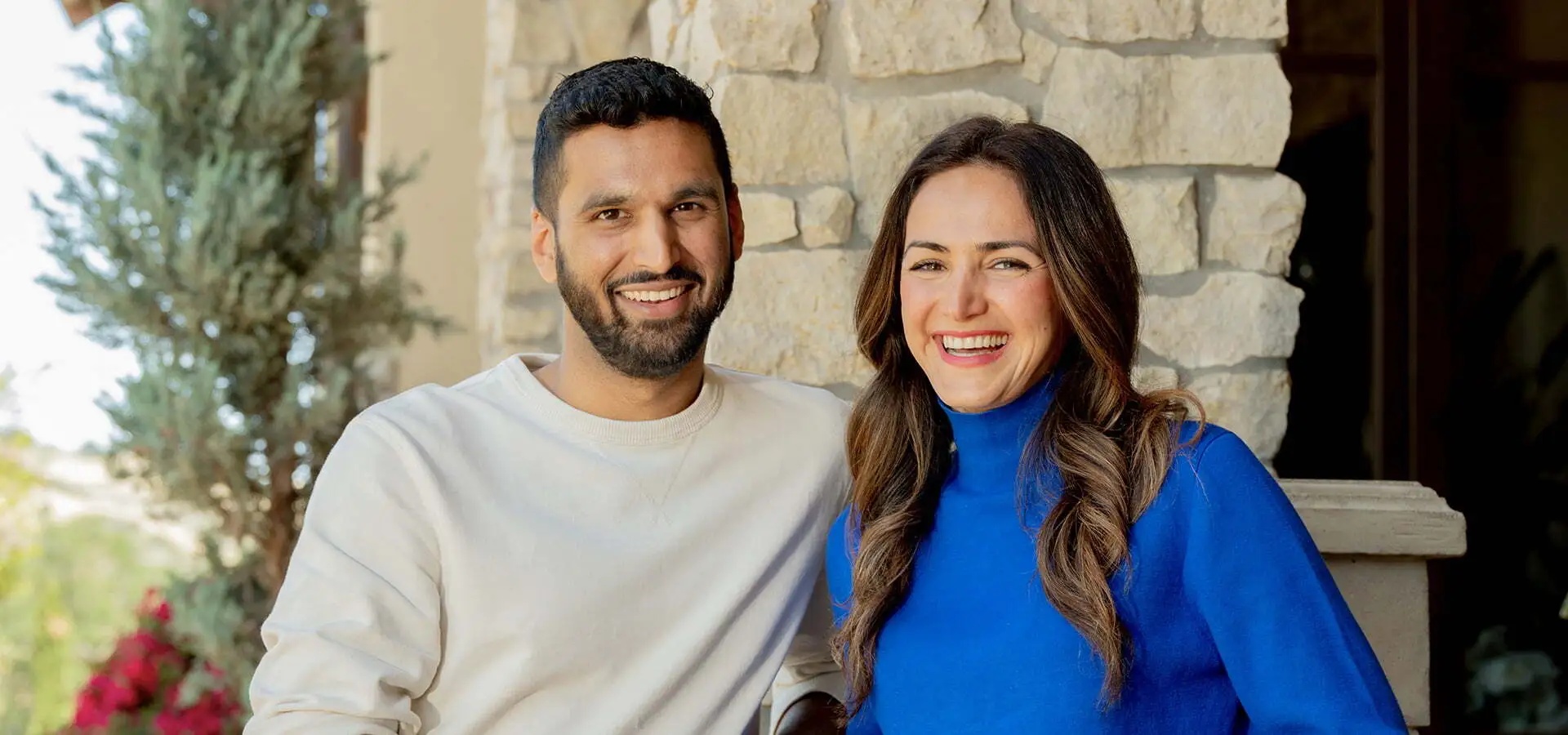 Mutiny co-founders Nikhil Mathew, left, and Jaleh Rezaei, right