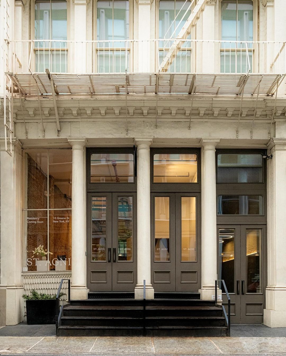 Exterior of the St. Agni New York residency on Greene Street