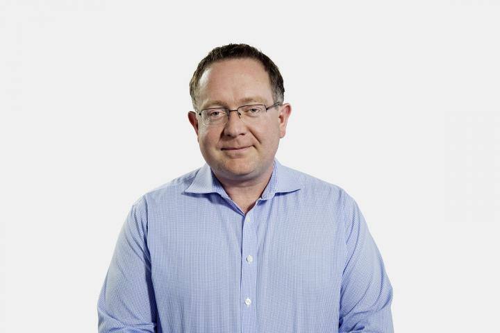 Myles Stephenson in a blue shirt in the photograph accompanying his 2017 Blenheim Chalcot interview