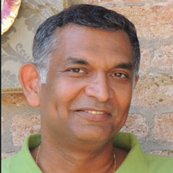 N. Venu Gopal in the historical photograph accompanying Aithent’s 2014 CIOReview profile