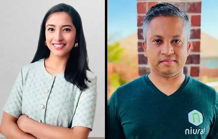 Niural co-founders Nami Baral, left, and Nabin Banskota, right
