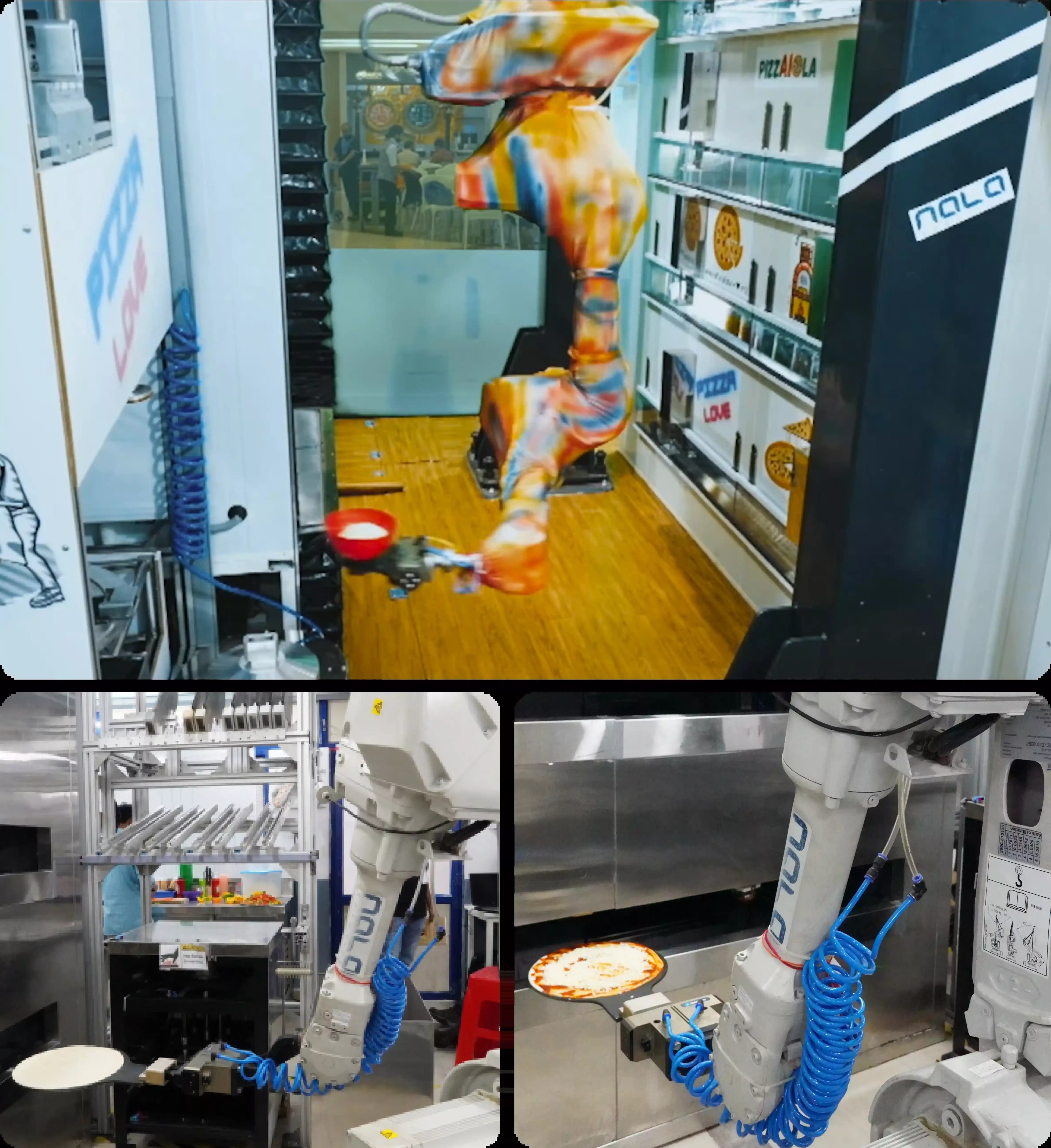 Pizzaiola robotic pizza preparation system with ingredient stations
