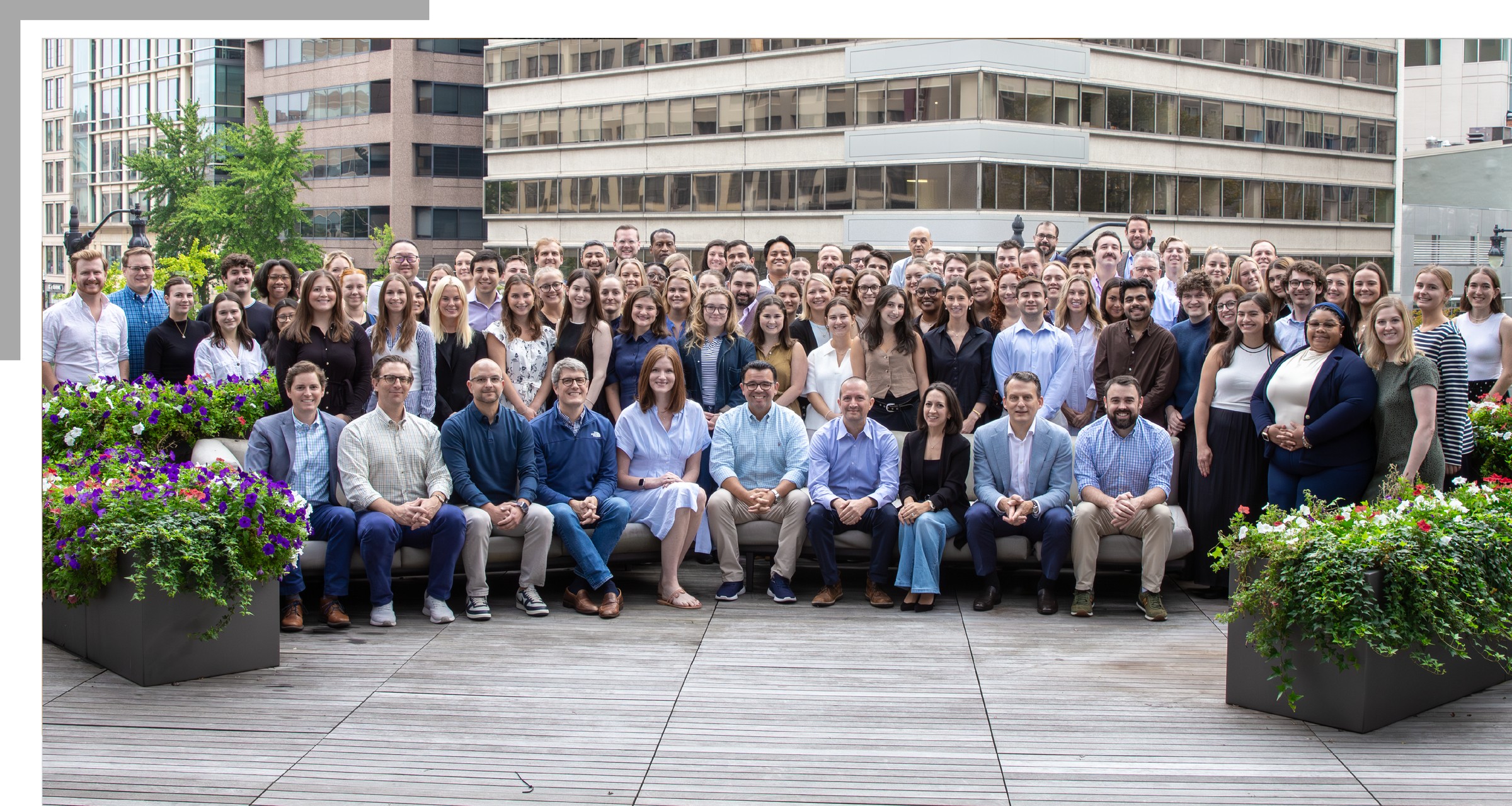 The Narrative Strategies team gathered outdoors in Washington, D.C.